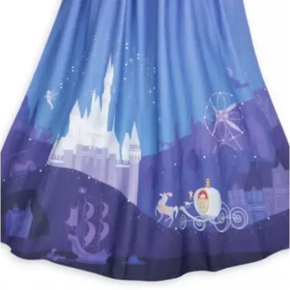 Disney Dress Womens S Blue Cinderella Castle Her Universe Ashley Taylor - Picture 4 of 12